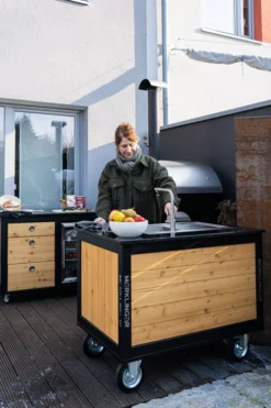 Der Merklinger Outdoor Modul "Toni" (2 Türen + Spülbecken – Armatur) -Brunner Verkäufe 014 dermerklinger holzbackofen grill pizzaofen spuelmodul outdoorkueche jpg
