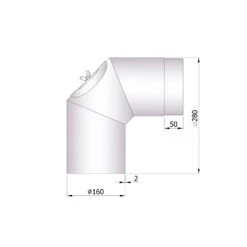 Rauchrohrbogen Stahl 2x 45° Unlackiert Mit Tür -Brunner Verkäufe 1056e0f1a7ec3537bcd23a421b3c17a9