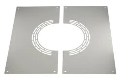 EKA Blende Zweiteilig Mit Luftschlitzen, Edelstahl