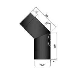 Rauchrohrbogen Stahl 45° Mit Tür Schwarz 9 Rauchrohrbogen Stahl 45° Mit Tür Schwarz -Brunner Verkäufe 12 242ysx5ozoudvaqb