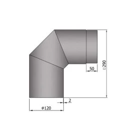 Rauchrohrbogen Stahl 2x 45° Hellgrau -Brunner Verkäufe 12 251vammvgg0w0hpo