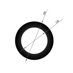 Wandrosette Rauchrohr Stahl Randbreite 30 Mm Schwarz -Brunner Verkäufe 12 610lays6x2eowdsx