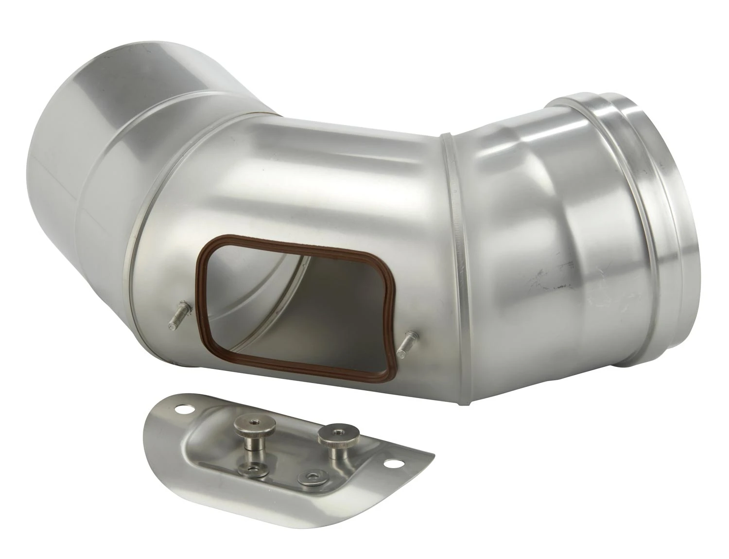 Schornstein Winkel 93° Einwandig Mit Prüföffnung - Eka Complex E 6 Schornstein Winkel 93° Einwandig Mit Prüföffnung - Eka Complex E – Bild 4