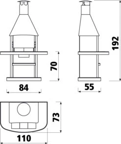 Grillkamin Wellfire AVANTA Mit Edelstahlhaube -Brunner Verkäufe 1231 1