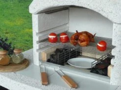 Grillkamin Wellfire NOVA QUATTRO 4 In 1 Weiß Mit Betonhaube -Brunner Verkäufe 1237 6