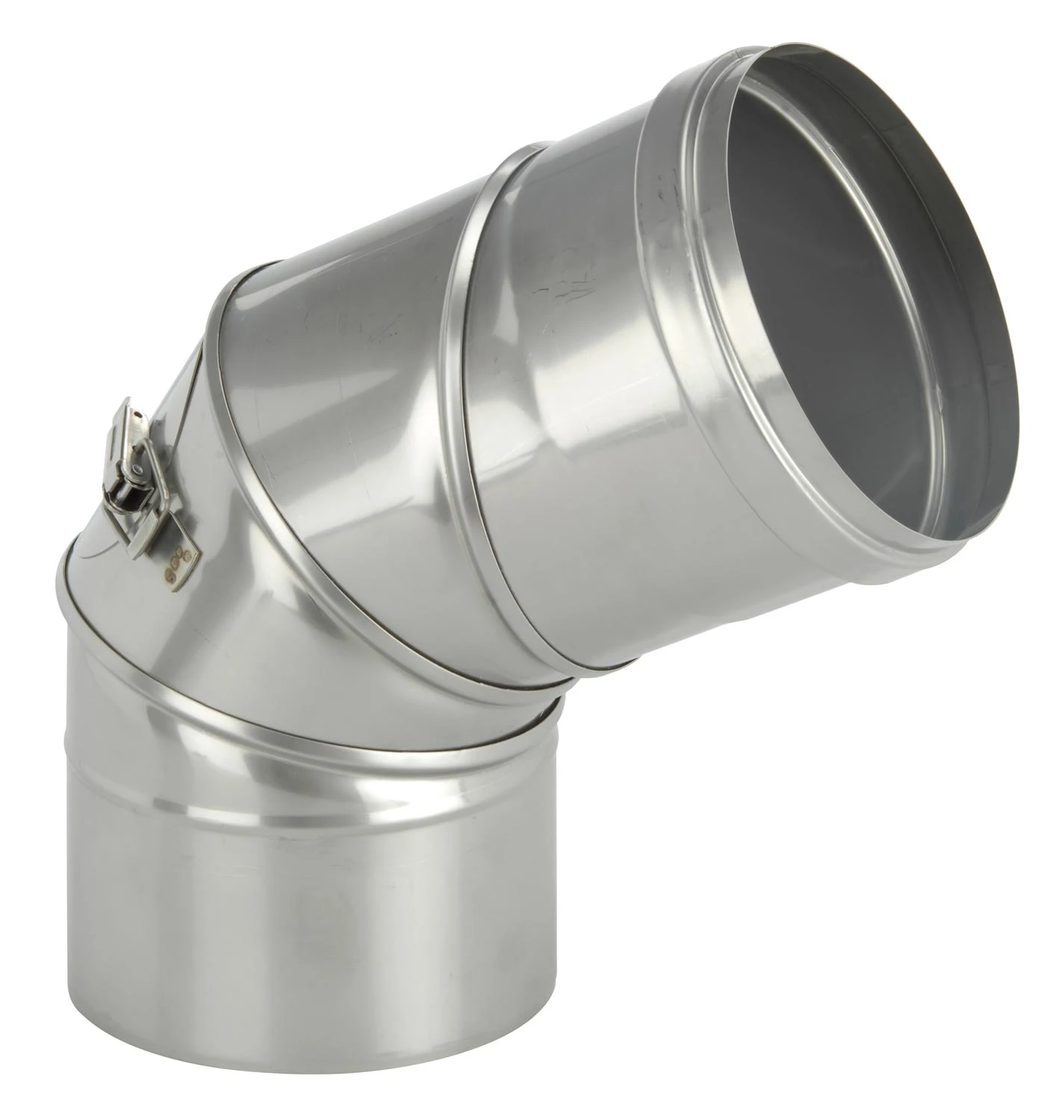 Schornstein Winkel 0-90° Einwandig Mit Prüföffnung - Eka Complex E 5 Schornstein Winkel 0-90° Einwandig Mit Prüföffnung - Eka Complex E – Bild 3