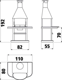 Grillkamin Wellfire ARDEA Mit Edelstahlhaube -Brunner Verkäufe 1256 1