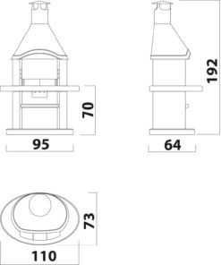 Grillkamin Wellfire DUNA COLORA Mit Edelstahlhaube -Brunner Verkäufe 1258 1