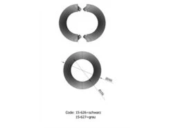 Wandrosette Rauchrohr Stahl Zweiteilig Randbreite 52 Mm Ø 155 Mm Hellgrau -Brunner Verkäufe 143a4454b9590e0d606499eeb5abffe1