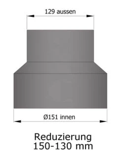 Reduzierung Rauchrohr Stahl Hellgrau, Weit-eng -Brunner Verkäufe 15 915lg0fxrlu66mlf