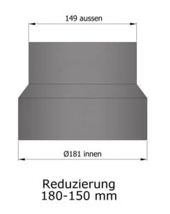 Reduzierung Rauchrohr Stahl Hellgrau, Weit-eng -Brunner Verkäufe 15 920cgufxopsaxn8l