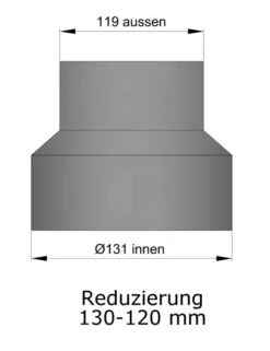 Reduzierung Rauchrohr Stahl Hellgrau, Weit-eng -Brunner Verkäufe 15 937wxqdflbmmmq3e