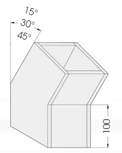 F90 Schacht Bogenelement 15° Aus Kalziumsilikat-Platten - Eka L90 Compact -Brunner Verkäufe 1635 1