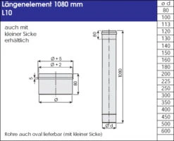 F90 Leichtbauschornstein 11,2 M V4A-Edelstahl NW 200 Mm - Eka L90 Compact -Brunner Verkäufe 1675 13