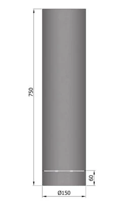 Rauchrohr Stahl 750 Mm Ø 150 Mm Schwarz Mit Kondensring 7 Rauchrohr Stahl 750 Mm Ø 150 Mm Schwarz Mit Kondensring -Brunner Verkäufe 1836 1