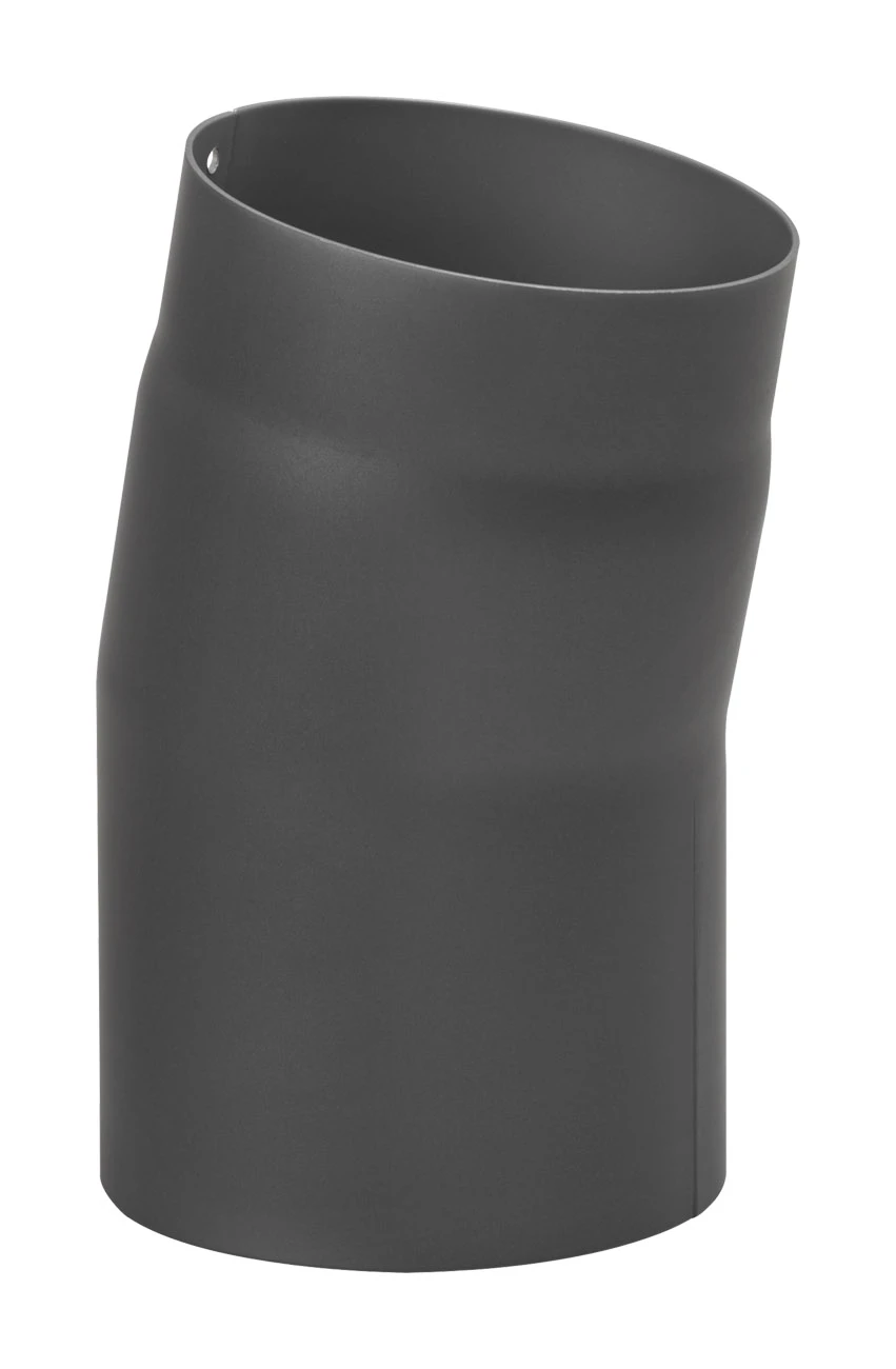 Rauchrohrbogen Stahl 11° Schwarz 3 Rauchrohrbogen Stahl 11° Schwarz