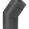 Rauchrohrbogen 22° Ø 150 Mm Schwarz Mit Tür -Brunner Verkäufe 1848 0