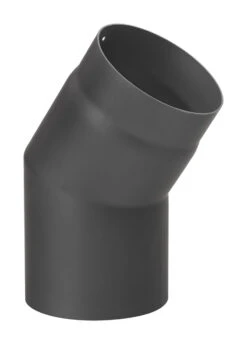 Rauchrohrbogen Stahl 33° Schwarz