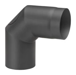 Rauchrohrbogen Stahl 2x 45° Schwarz Mit Tür -Brunner Verkäufe 1856 1