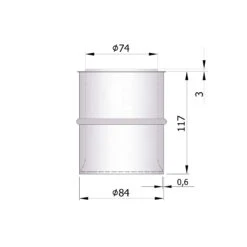 Doppelwandfutter Pellet-Ofenrohr 120 Mm Lang Unlackiert -Brunner Verkäufe 19 75227u9rodrfsge2