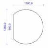 Kamin Bodenplatte, 6 Mm ESG-Klarglas, Kreisabschnitt 1100 X 1250 Mm 2 Kamin Bodenplatte, 6 Mm ESG-Klarglas, Kreisabschnitt 1100 X 1250 Mm -Brunner Verkäufe 1979 0
