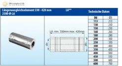 Längenausgleichsrohr 330-420 Mm Doppelwandig Verkupfert - Eka Complex D 50 -Brunner Verkäufe 1a828340244451312afbf827ed3d0878