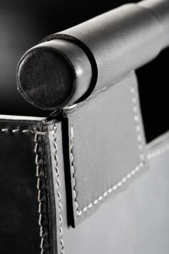 Holzkorb Leder, Rechteckig, 43 X 30 X 29 Cm, Schwarz -Brunner Verkäufe 2054 1