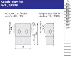 Adapter Starr-flex Schornstein Flexrohr Doppellagig - Eka Complex E Flex -Brunner Verkäufe 2098 1