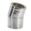 Schornstein Winkel 15° Doppelwandig - Eka Cosmos D 25 -Brunner Verkäufe 2200 150 b15