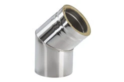 Schornstein Winkel 45° Doppelwandig - Eka Cosmos D 25