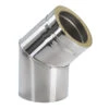 Schornstein Winkel 45° Statisch Doppelwandig - Eka Cosmos D 25 1 Schornstein Winkel 45° Statisch Doppelwandig - Eka Cosmos D 25 -Brunner Verkäufe 2200 150 b45st
