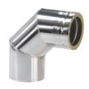 Schornstein Winkel 90° Doppelwandig - Eka Cosmos D 25 -Brunner Verkäufe 2200 150 b90