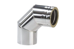 Schornstein Winkel 90° Doppelwandig - Eka Cosmos D 25