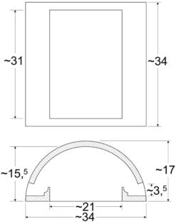 Keramische Lüftungsnische Für Heizeinsätze Mit LED-Beleuchtung 21 Keramische Lüftungsnische Für Heizeinsätze Mit LED-Beleuchtung -Brunner Verkäufe 2286 4