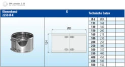 Klemmband Edelstahl Doppelwandig - Eka Complex D 25 -Brunner Verkäufe 256 1