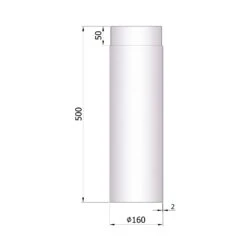 Rauchrohr Stahl 500 Mm Unlackiert -Brunner Verkäufe 26 130qnfukbogyoc5b