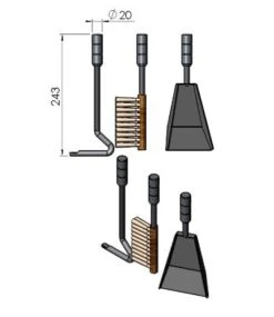 Kaminbesteck Holzfachtür TermaTech, Schwarz -Brunner Verkäufe 2ca2a992f7b8fce1718fcf990b0139b0