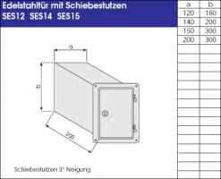 Kamintür Edelstahl V4A Mit 200 Mm Stutzen -Brunner Verkäufe 321 2
