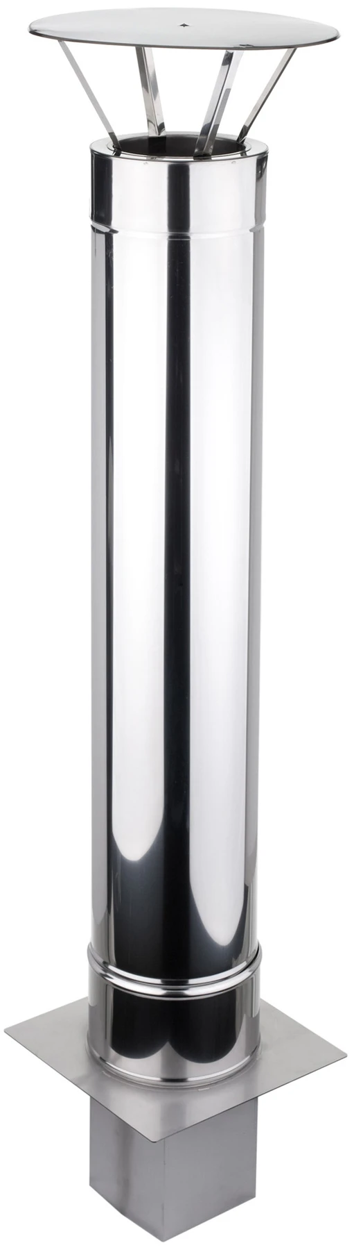 EKA Schornsteinverlängerung 1,5 M Doppelwandig Edelstahl - Konfigurierbar 4 EKA Schornsteinverlängerung 1,5 M Doppelwandig Edelstahl - Konfigurierbar – Bild 2