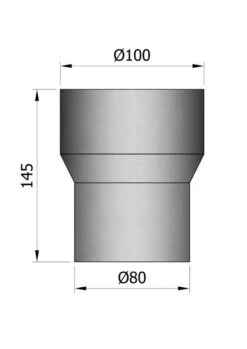 Steckverbinder, Reduzierung, Muffe-Muffe Für Pelletrohr Schwarz -Brunner Verkäufe 3453 2