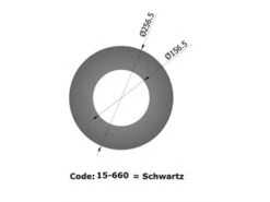 Deckenrosette Rauchrohr Stahl Randbreite 55 Mm Ø 150 Mm Schwarz, Flach -Brunner Verkäufe 3458 1