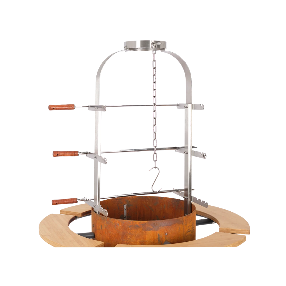 MOESTA-BBQ Bandit FirePlace Set Inkl. Ablagebrett Bambus Und Asado Grill 5 MOESTA-BBQ Bandit FirePlace Set Inkl. Ablagebrett Bambus Und Asado Grill – Bild 3