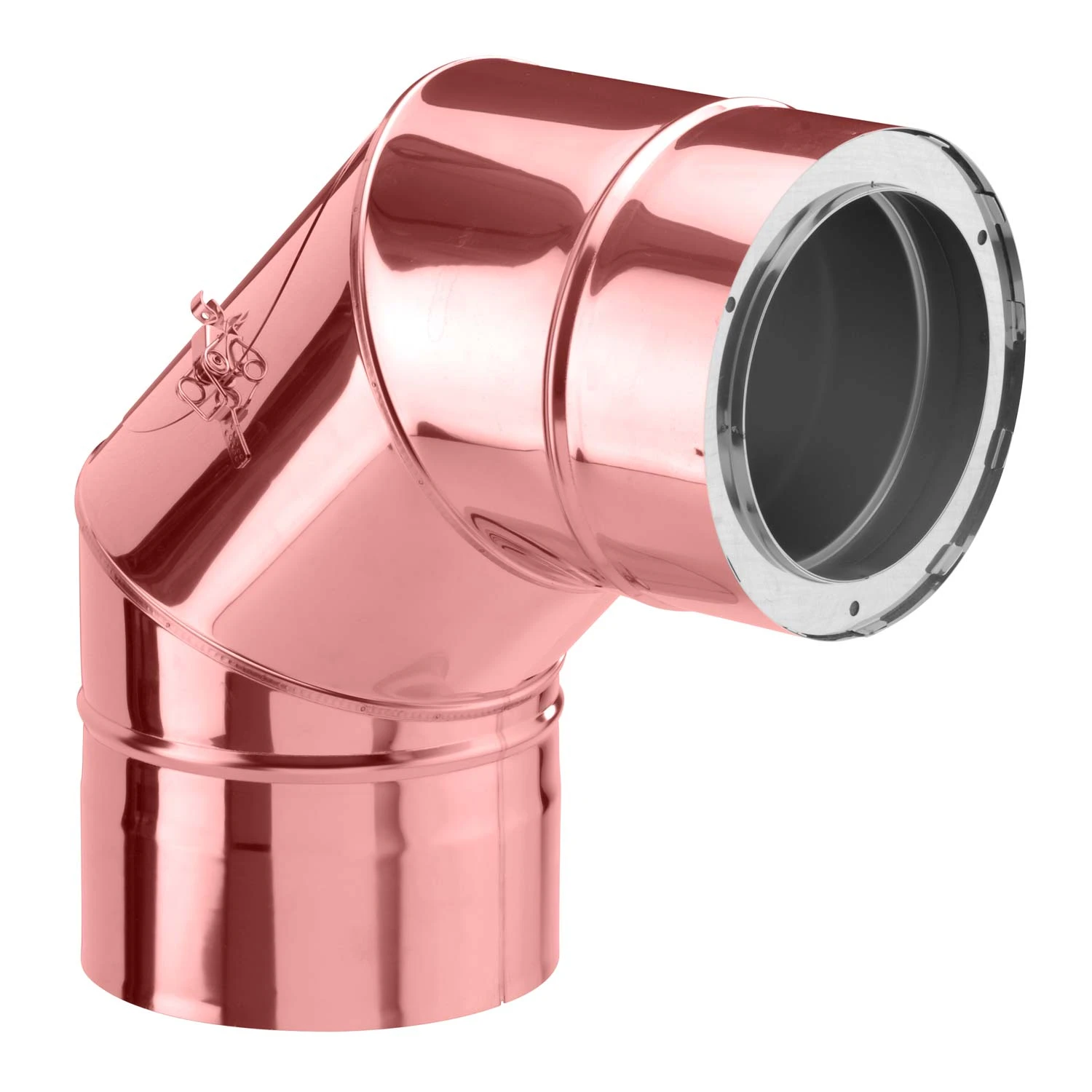 Schornstein Winkel 90° Doppelwandig Mit Prüföffnung Verkupfert - Eka Complex D 50 3 Schornstein Winkel 90° Doppelwandig Mit Prüföffnung Verkupfert - Eka Complex D 50