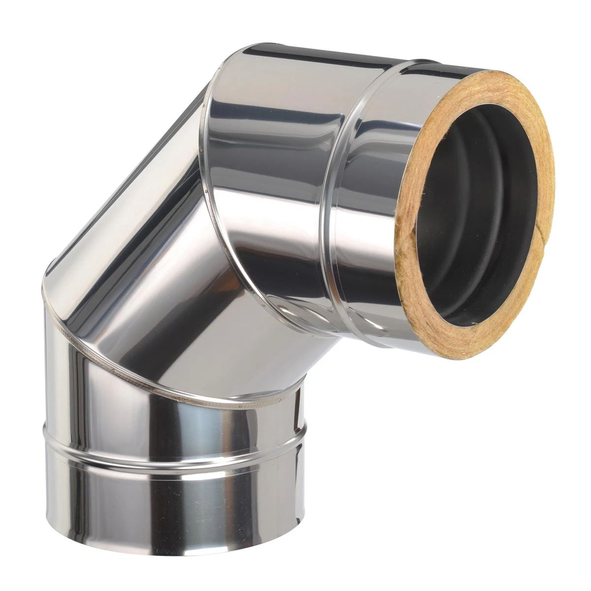 Schornstein Winkel 90° Doppelwandig - Eka Chromos D 25 3 Schornstein Winkel 90° Doppelwandig - Eka Chromos D 25