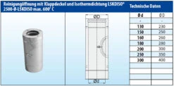 Schornsteinrohr Edelstahl 540 Mm Doppelwandig Mit Prüföffnung - Eka Complex D 50 -Brunner Verkäufe 3936 6