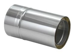 Schornsteinrohr Edelstahl 330 Mm Doppelwandig Kürzbar - Eka Chromos D 25 -Brunner Verkäufe 3954 2