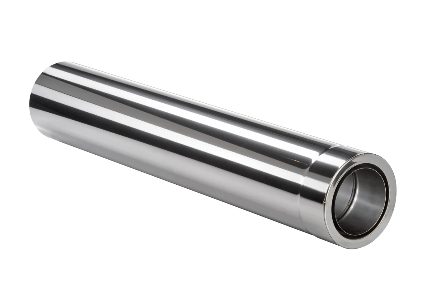 Schornsteinrohr Edelstahl 1080 Mm Doppelwandig Kürzbar Wandfutter - Eka Cosmos D 25 4 Schornsteinrohr Edelstahl 1080 Mm Doppelwandig Kürzbar Wandfutter - Eka Cosmos D 25 – Bild 2