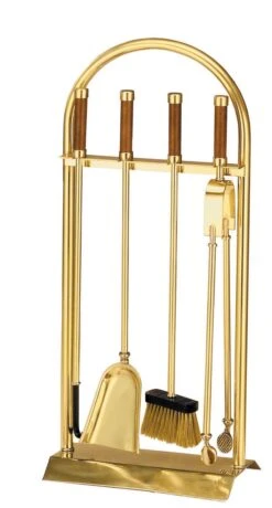 Kaminbesteck Lienbacher Aus Messing, 4- Teilig -Brunner Verkäufe 4494 0