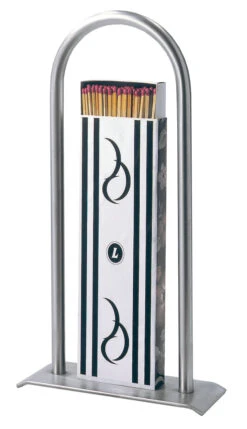 Zündholzständer Lienbacher Aus Edelstahl, Matt Gebürstet