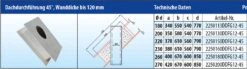 EKA Brandschutz Dachdurchführung 45°, Wandstärke Bis 120 Mm -Brunner Verkäufe 4583 2